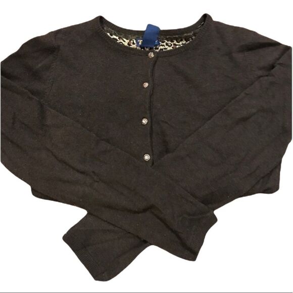 Chocolate Brown Cardigan sweater - Picture 1 of 4